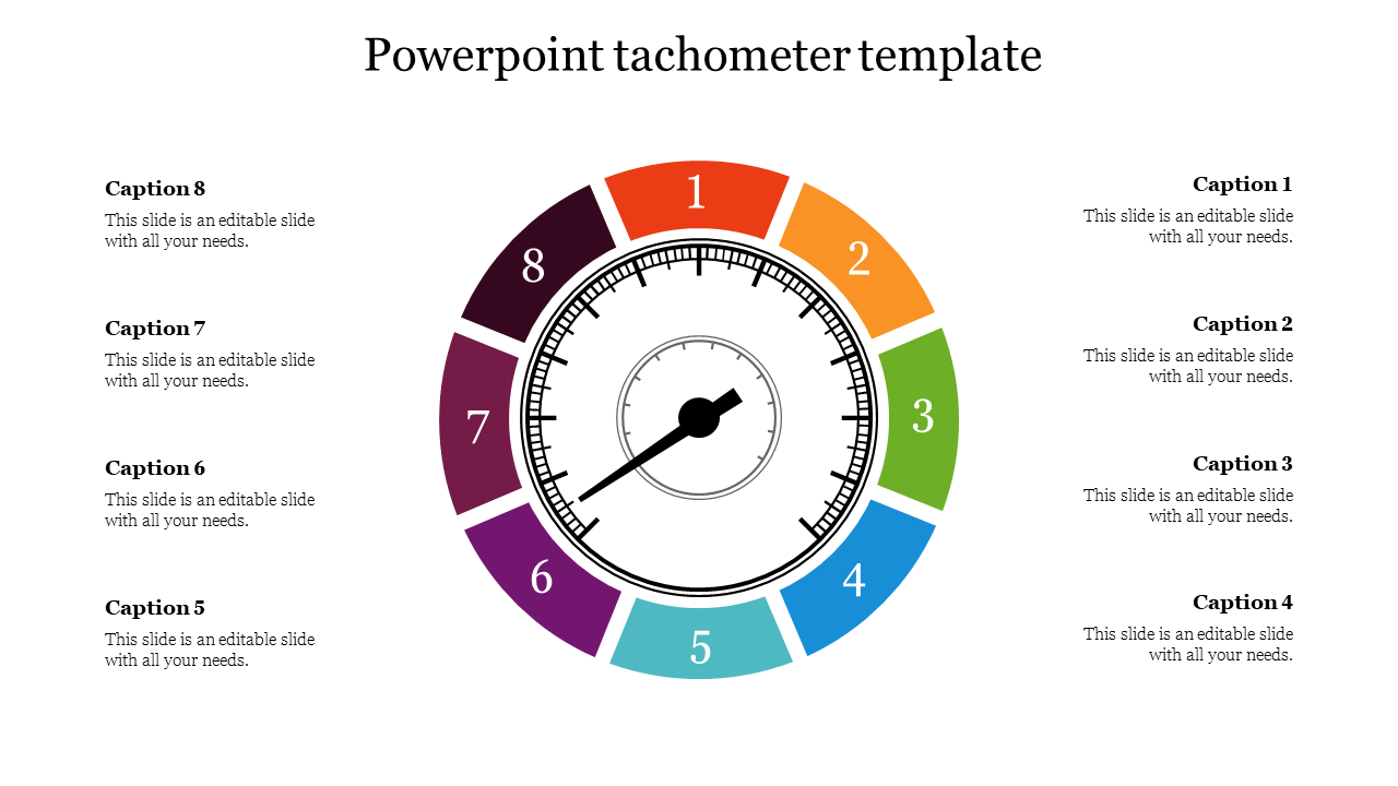 Best PowerPoint Tachometer Template For Presentations